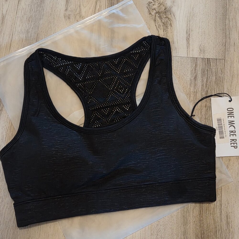 Zyia black bomber bra small NWT